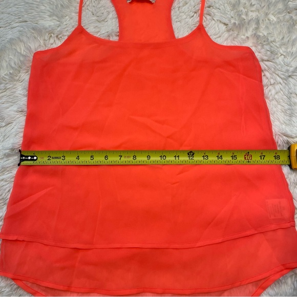 Pink Rose Neon Pink Flowy Layered Tank Top - Picture 8 of 10